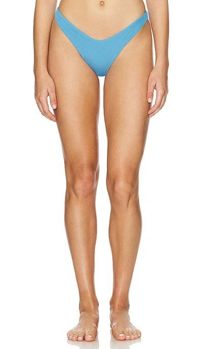 Shop Maaji Reversible Splendour Bikini Bottom In Blue