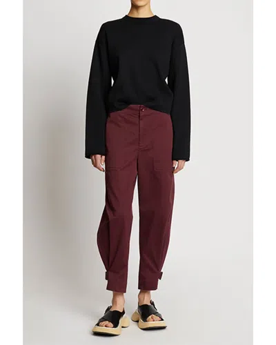 Shop Proenza Schouler White Label Twill Tapered Pant In Purple