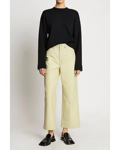 Shop Proenza Schouler White Label Leather Culotte In Yellow