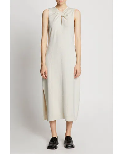 Shop Proenza Schouler White Label Twist Front Sleeveless Knit Silk-blend Dress