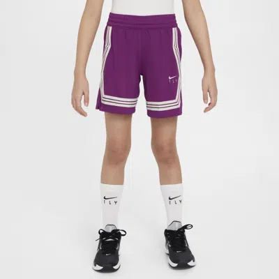 Shop Nike Fly Crossover Big Kids' (girls') Basketball Shorts In Purple