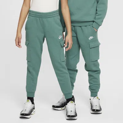 Shop Nike Sportswear Club Fleece Big Kids' Cargo Pants In Green