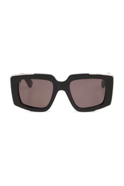 Shop Alexander Mcqueen Eyewear Square Frame Sunglasses In Black