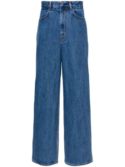 Shop Givenchy Low Crotch Wide-leg Jeans In Default Title