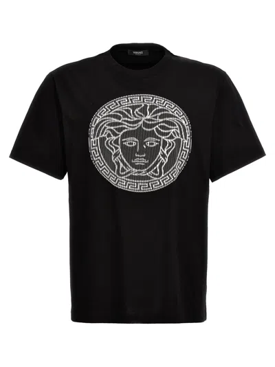 Shop Versace Logo Embroidery T-shirt In Default Title
