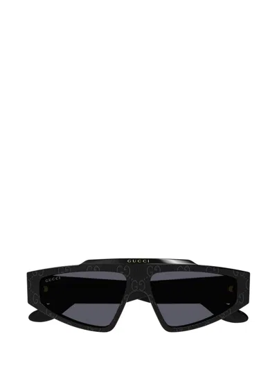 Shop Gucci Eyewear Rectangle In Black