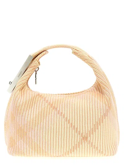 Shop Burberry Peg Mini Handbag In Rosa