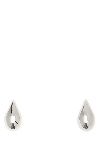 Shop Bottega Veneta 925 Silver Big Drop Earrings