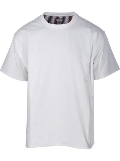 Shop Bottega Veneta Double Layer Striped Crewneck T-shirt In White