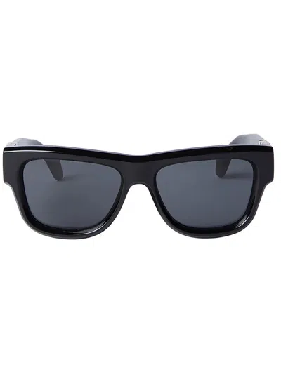 Shop Palm Angels Eyewear Merrill Square Frame Sunglasses In Black