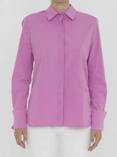 Shop Max Mara Buttoned Long In Pink