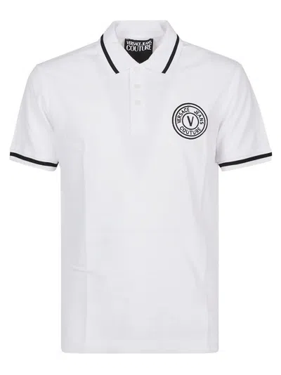 Shop Versace Jeans Couture Logo In White
