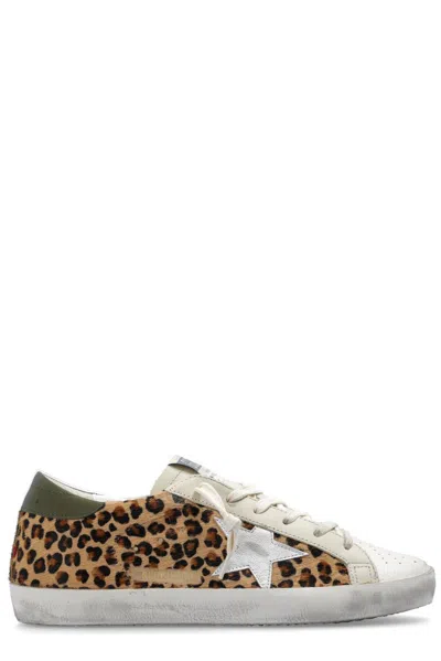 Shop Golden Goose Deluxe Brand Leopard Printed Sneakers In Multi