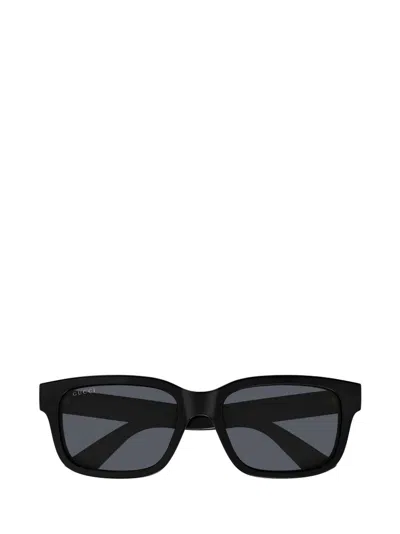 Shop Gucci Eyewear Wraparound In Black