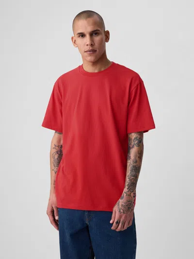 Shop Gap Original T-shirt In Weathered Red