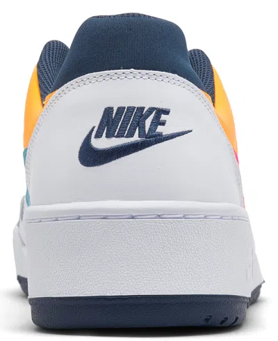 Shop Nike Men's Full Force Low Casual Sneakers From Finish Line In White,racp