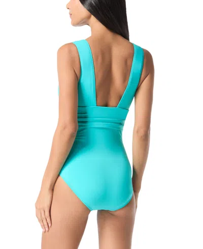 Shop Coco Reef Women's Emerald Bra-sized One-piece Swimsuit In Aqua Marine