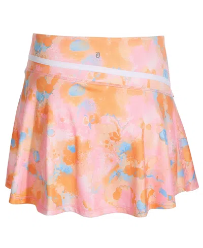 Shop Id Ideology Big Girls Dreamy Bubble Patterned Asymmetrical Skort, Created For Macy's In Pink Icing