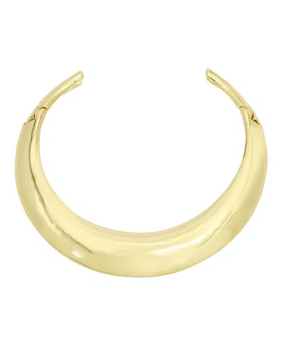 Shop Robert Lee Morris Soho Sculpted Hinged Collar Necklace In Gold