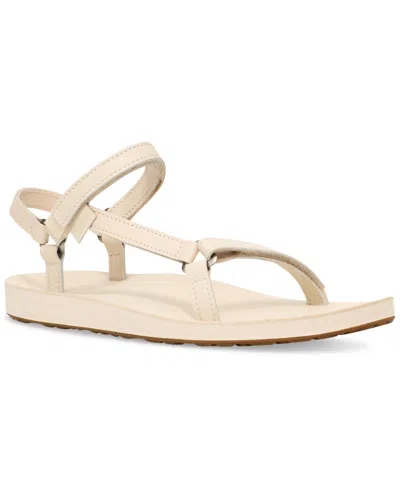 Teva Original Universal Slim Leather Sandal In Birch