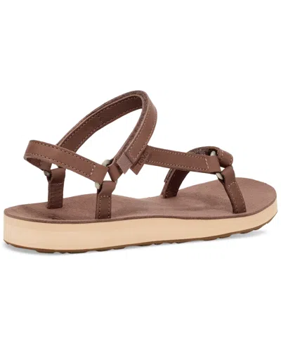 Shop Teva Women's Original Universal Slim Leather Sandals In Birch