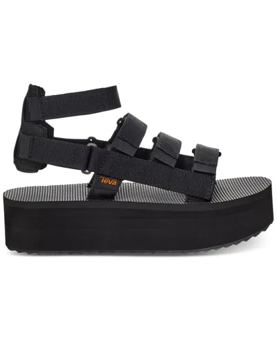 Teva Mevia Flatform Strappy Sandal In Acorn