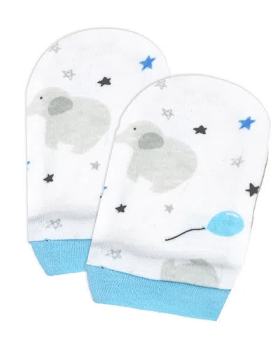Shop Tendertyme Baby Boy Elephants And Balloons 5 Piece Layette Set In Baby Blue
