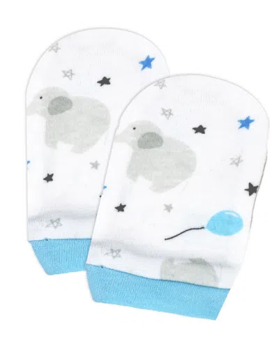 Tendertyme Baby Boy Elephants And Balloons 5 Piece Layette Set In Baby Blue