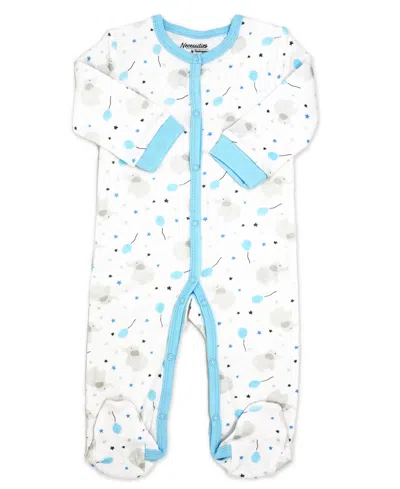 Tendertyme Baby Boy Elephants And Balloons 5 Piece Layette Set In Baby Blue