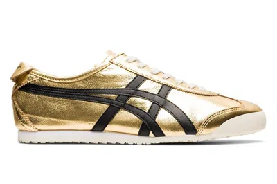 Pre-owned Onitsuka Tiger Mexico 66 Pure Gold Black In Pure Gold/black