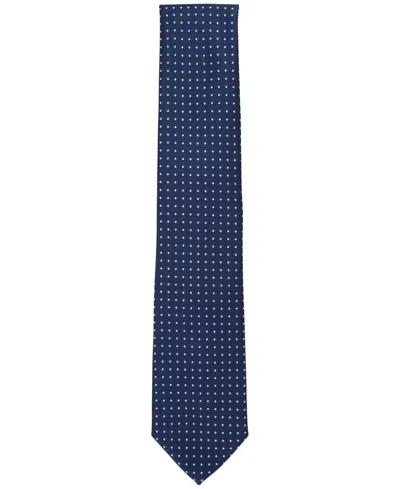 Shop Club Room Men's Nantucket Dot Tie, Created For Macy's In Navy