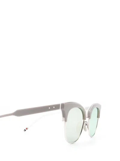 Shop Thom Browne Sunglasses In B-t-gry-slv