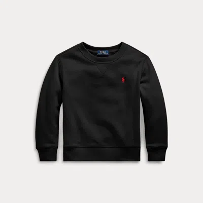 Shop Ralph Lauren Fleece Sweatshirt In Black