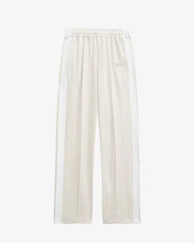 Shop Isabel Marant Roldy Trousers In White