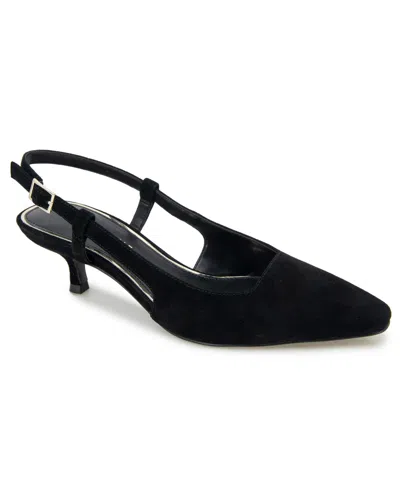 Shop Kenneth Cole New York Women's Martha Pointy Toe Pumps In Black Suede