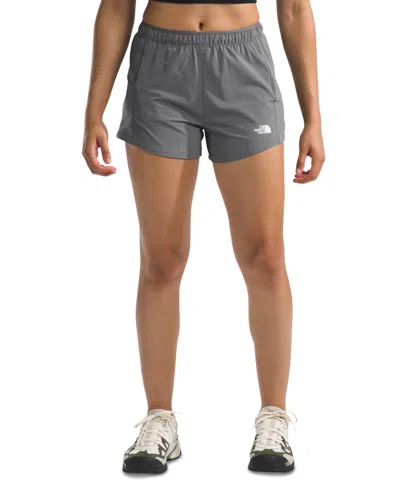 Shop The North Face Women's Wander 2.0 Mid Rise Pull On Shorts In Steel Blue