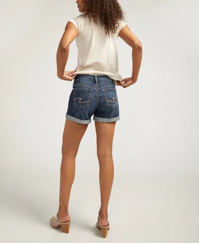 Silver Jeans Co. Women's Boyfriend Mid Rise Shorts In Indigo