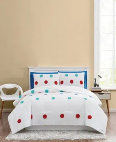 Shop Crayola Fuzzy Dot Comforter Set In Multi