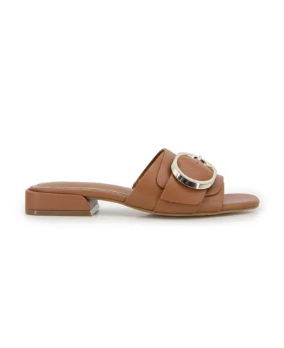 Kenneth Cole New York Ingrid Leather Flat In Black