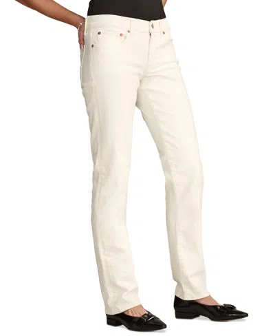 Shop Lucky Brand Women's Mid Rise Sweet Straight Jeans In Sandy Beach