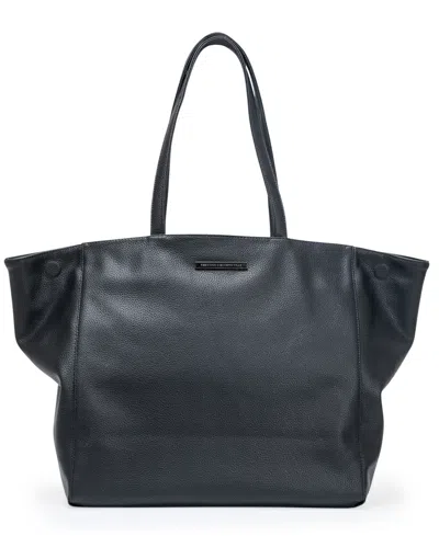 Shop Kenneth Cole Reaction Faux Leather Marley 16" Laptop Tote With Removable Laptop Sleeve In Black