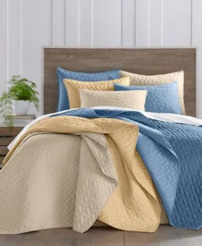 Shop Charter Club Chambray Quilts Created For Macys In Tan