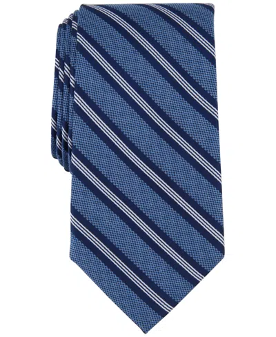 Shop Michael Kors Men's Dewton Stripe Tie In Navy