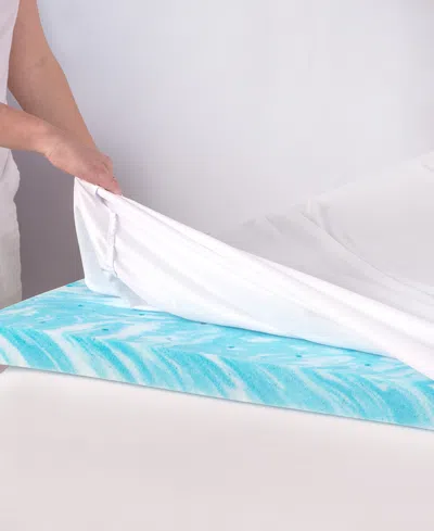 Shop Therapedic Premier 2" Restorative Gel Memory Foam Mattress Topper, Full, Created For Macy's In White