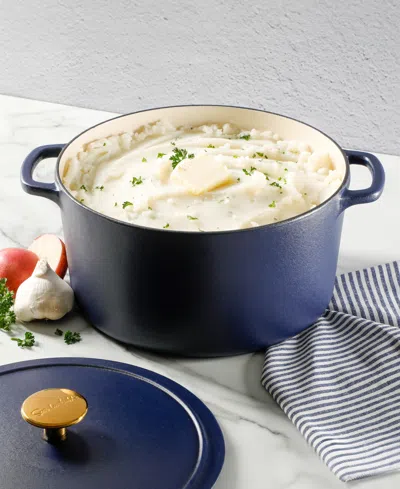 Sur La Table Millau 5.5qt Enameled Cast Iron Dutch Oven With Lid In Blue