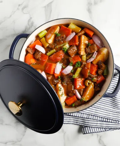 Shop Sur La Table Millau 5.5-quart Enameled Cast Iron Dutch Oven In Blue