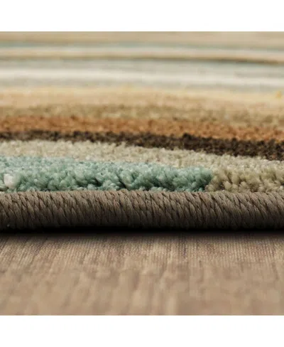 Karastan Euphoria Wexford 8' X 8' Round Area Rug In Sand,gray