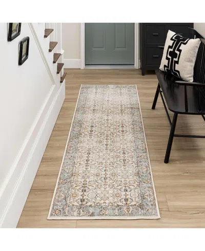 Karastan Divina Celestial 2'6" X 7'10" Runner Area Rug In Cream