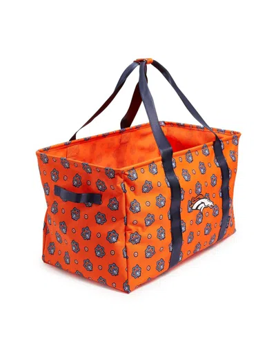 Shop Vera Bradley Women's  Denver Broncos Reactive Large Car Tote Bag In Orange