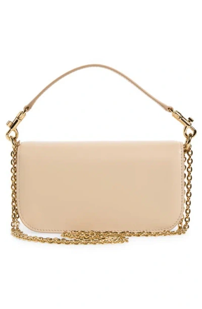 Shop Dolce & Gabbana 3.5 Leather Top Handle Bag In Light Pastel Beige